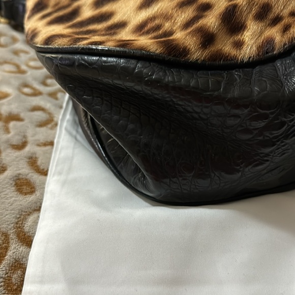 Brahmin EUC Kathleen leather and calf hair hobo bag - Picture 4 of 16